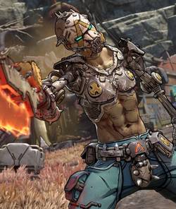 borderlands 4 character pointing their weapon at the camera.